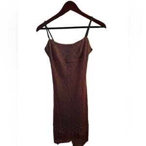 City Triangles vintage silvery rose flapper dress w/ spaghetti straps - medium‎